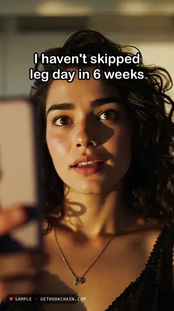 Sample ad: I stopped skipping leg day by accident