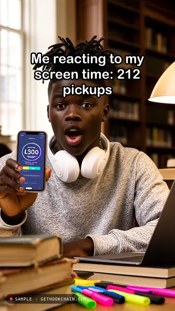 Reacting to my screen time: 212 pickups